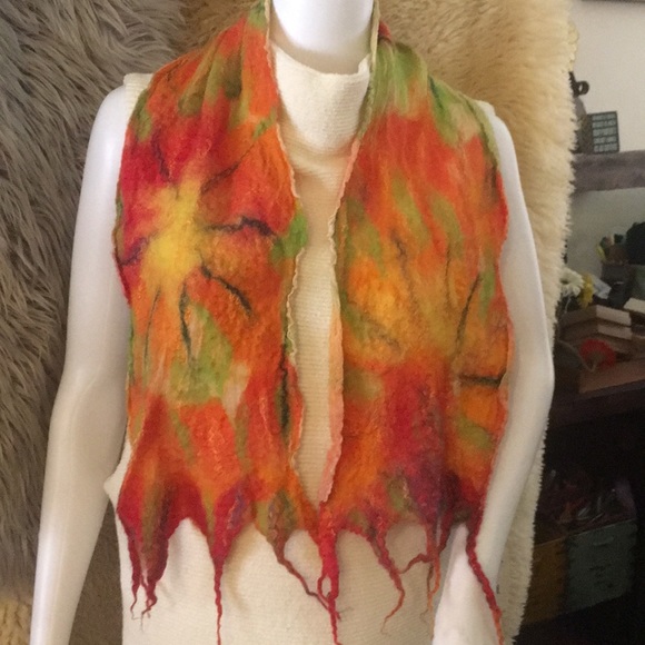 Accessories - Felted silk scarf